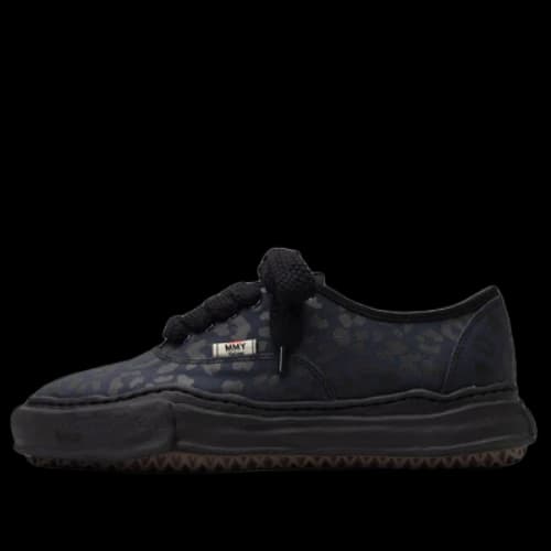 Maison MIHARA YASUHIRO BAKER OG Sole Leopard Canvas Low-top Sneaker 'Black'