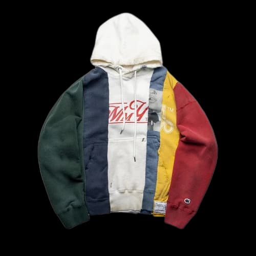 Maison Mihara Yasuhiro Vertical Switching Hoodie 'Multi'