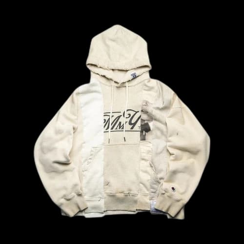 Maison Mihara Yasuhiro Vertical Switching Hoodie 'White'