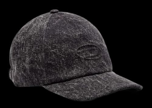 Diesel C-Spalm Baseball Cap in Washed Denim Black