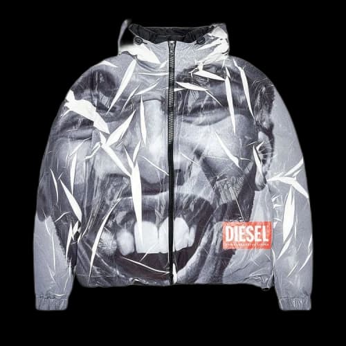 Diesel J-Thoot Hooded Pufer Jacket 'Deep Black'