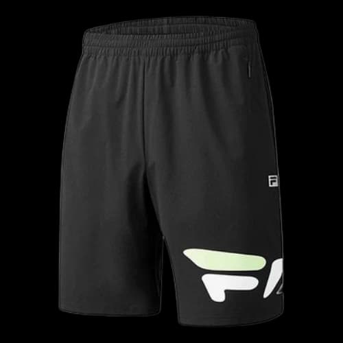 FILA Athletics Subject Logo Printing Woven Sports Shorts Black