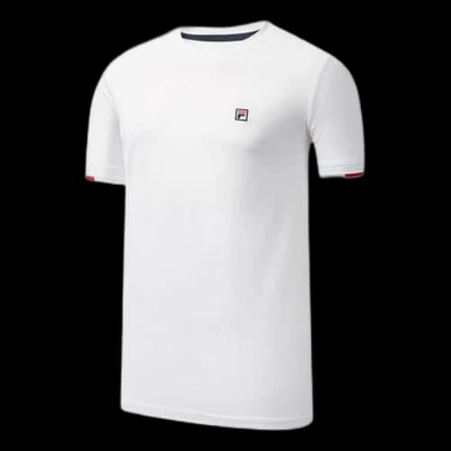 FILA Athletics Logo Printing Short Sleeve White