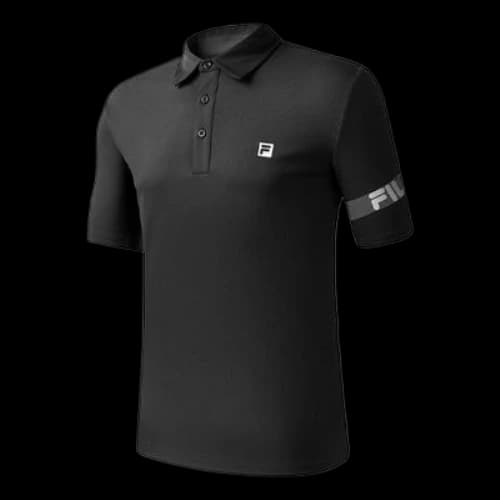 FILA ATHLETICS Professional Sports Polo Shirt Black