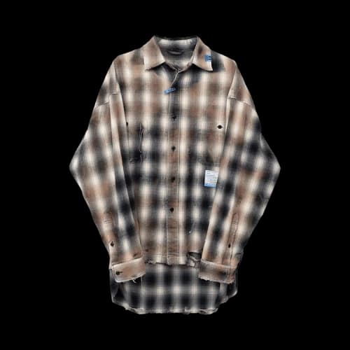 Maison Mihara Yasuhiro Vintage Check Shirt 'Black'