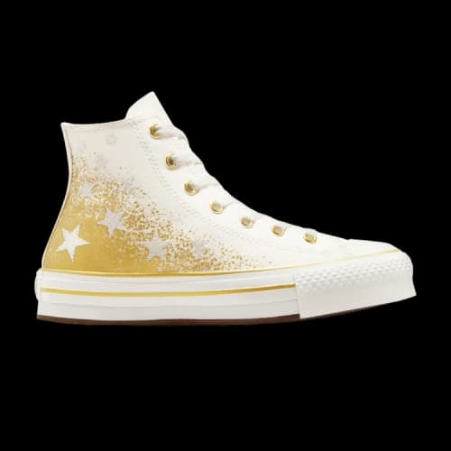 Converse Chuck Taylor All Star EVA Lift Platform High PS 'Gold Stars - White'