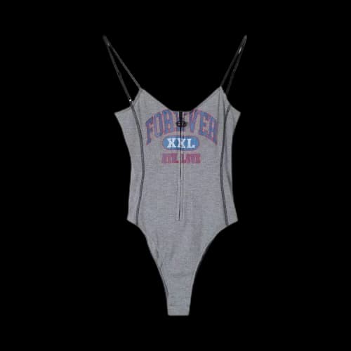 Diesel Lettering Printed Cami Top 'Grey'