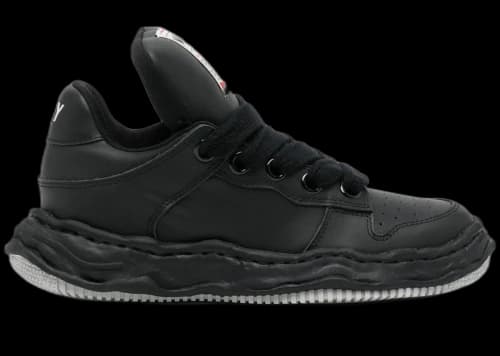 Maison Mihara Yasuhiro Wayne OG Sole Leather Puffer Low Black