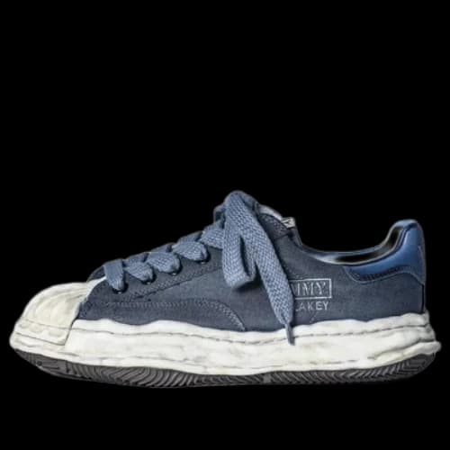 Maison MIHARA YASUHIRO Blakey OG Sole Canvas Over Dyed Low 'Black'