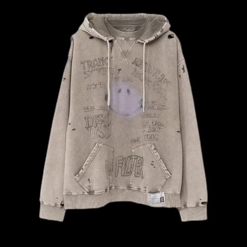Maison Mihara Yasuhiro Bleached Hoodie 'Beige'