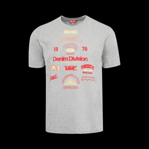 Diesel T-Shirt 'Melange Grey'