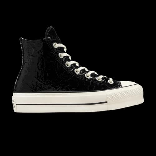 Converse Chuck Taylor All Star Lift Platform High 'Crinkled Leather - Black Egret' (Women's)