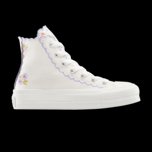 Converse Chuck Taylor All Star Lift Platform High 'Scalloped Edges Embroidered Flowers' (Women's)