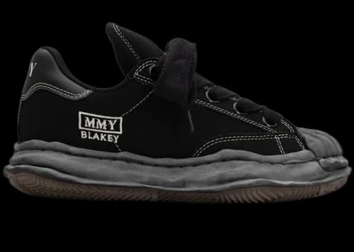 Maison Mihara Yasuhiro Blakey Puffer OG Sole Canvas Low Distressed Midsole Black