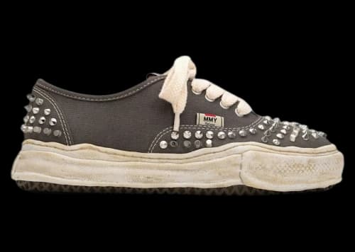 Maison Mihara Yasuhiro Baker OG Sole Studded Canvas Low Grey
