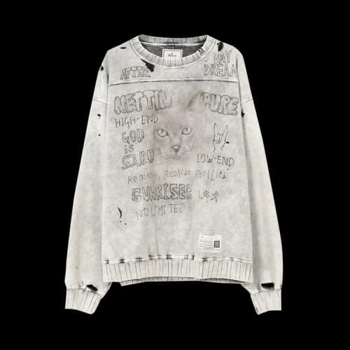 Maison Mihara Yasuhiro Bleached Pullover 'Grey'