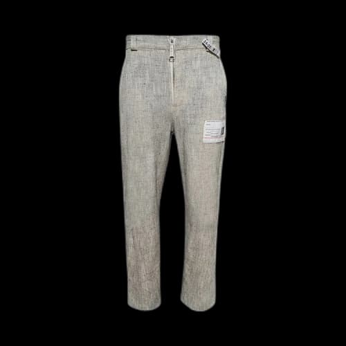 Maison Mihara Yasuhiro Amateur Sewn Slub Trousers 'Ivory'