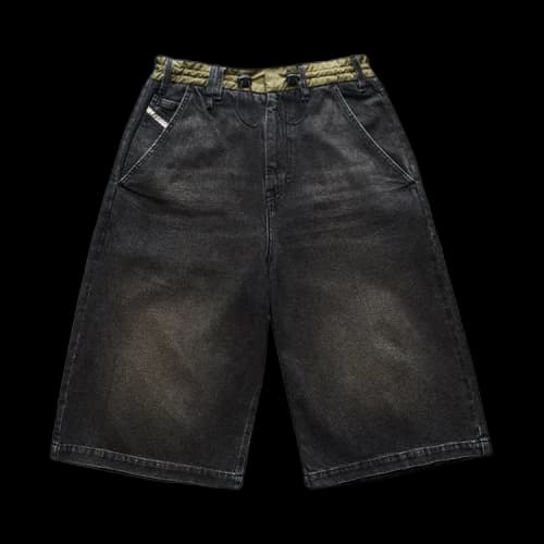 Diesel Loose Bermuda Shorts 'Black'