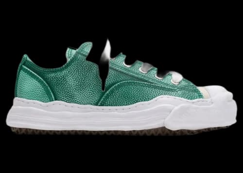 Maison Mihara Yasuhiro Hank OG Sole Brushed Shrink Leather Low Green