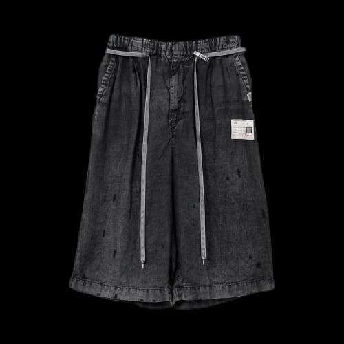 Maison Mihara Yasuhiro Aged Wide Shorts 'Black'