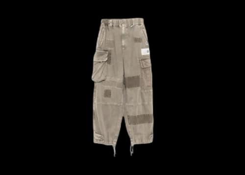 Maison Mihara Yasuhiro Repair Cargo Trousers Light Gray