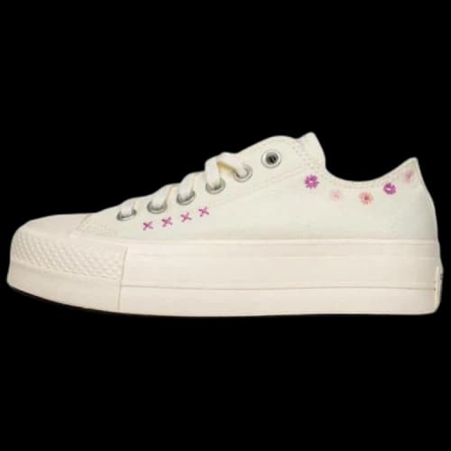 Converse Chuck Taylor floral-embroidered platform sneakers Women's