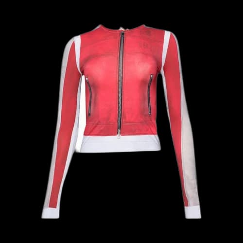 Diesel T-Clau-P2 Long-Sleeve Top 'Formula Red'