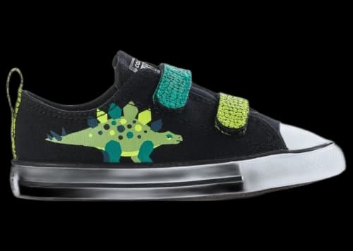 Converse Chuck Taylor All Star 2V Dinos Black Neon Mantis Green (TD)