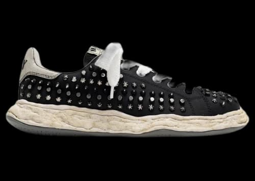 Maison Mihara Yasuhiro Charles OG Sole Studded Canvas Low Black White