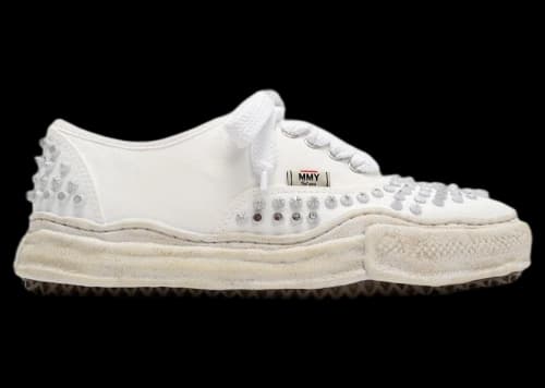 Maison Mihara Yasuhiro Baker OG Sole Studded Canvas Low White