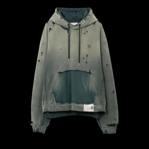 Maison Mihara Yasuhiro Sun Faded Hoodie 'Green'