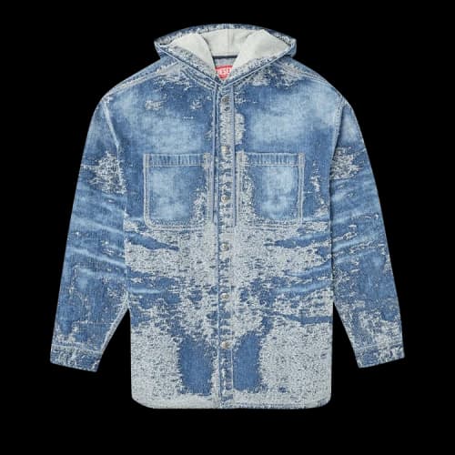 Diesel D-Dewnys-Hood-S Shirt 'Denim'