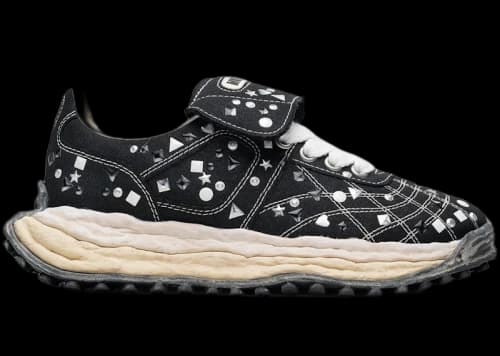 Maison Mihara Yasuhiro Scott OG Sole Embellished Canvas Low Black White