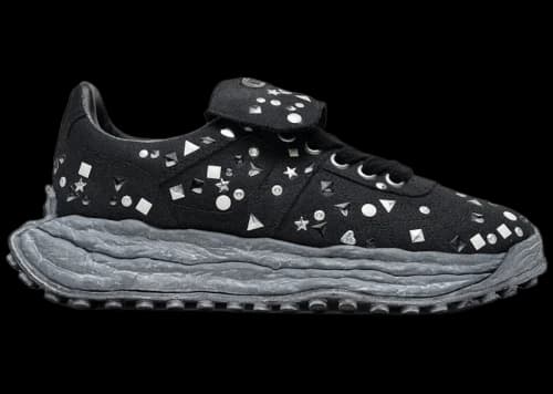Maison Mihara Yasuhiro Scott OG Sole Embellished Canvas Low Black