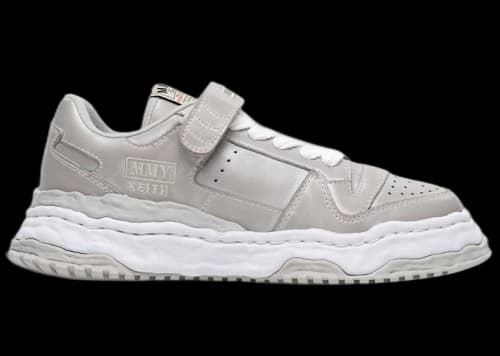 Maison Mihara Yasuhiro Keith OG Sole Vintage Leather Effect Low Silver