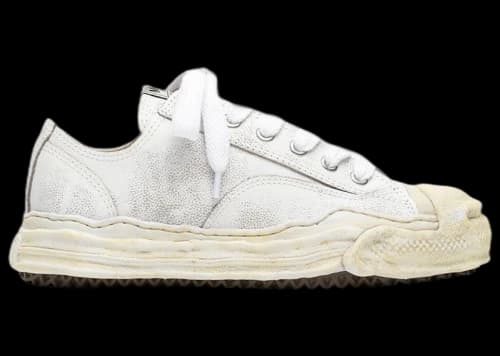 Maison Mihara Yasuhiro Hank OG Sole Shrink Leather Low White