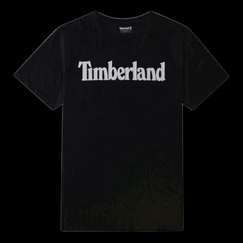 Timberland Casual Round Neck Printing Sports Short Sleeve Black