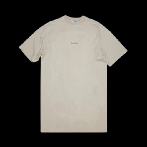 Acne Studios Logo T-Shirt Dress 'Titanium Grey'