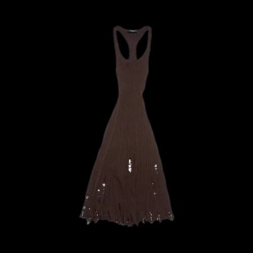 Acne Studios Stain Strap Dress 'Dark Brown'