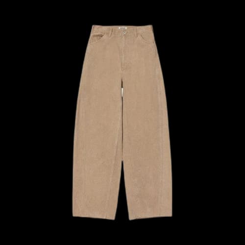 Auralee Washed Organic Canvas Pants 'Light Brown'