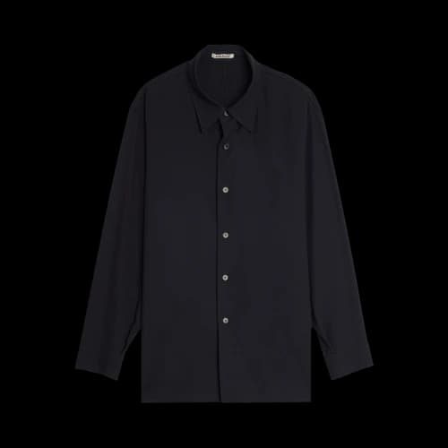 Auralee Dobby Shirt 'Dark Navy'