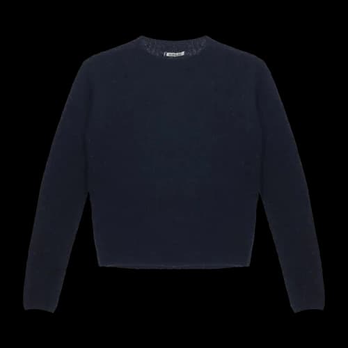 Auralee Cashmere Melange Knitwear 'Navy Black'