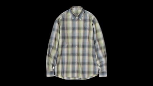 Auralee Super Light Wool Check Shirt Shirt Brown/Blue/Check