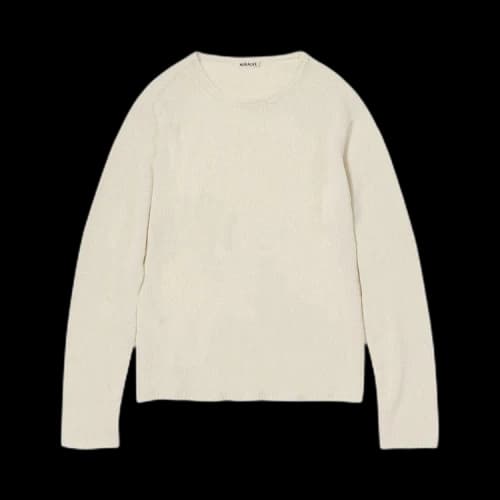 Auralee Summer Cashmere Knit 'Ivory White'