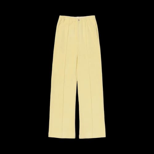 Auralee Cotton Nylon Pile Pants 'Light Yellow'