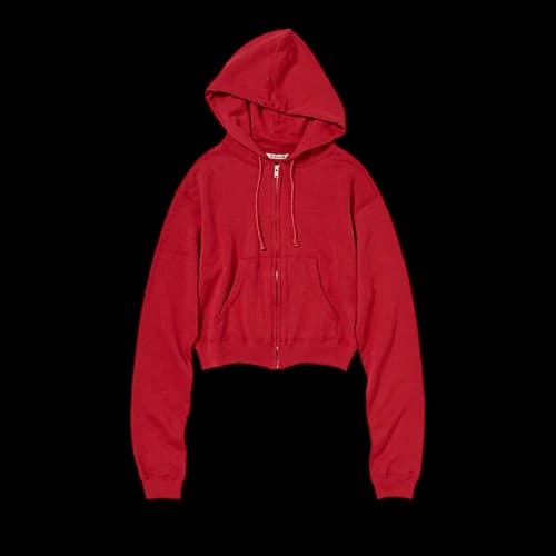 Auralee High Twist Light Zip Parka 'Red'
