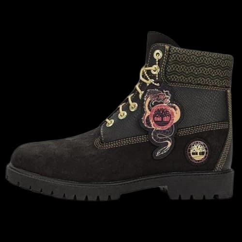 Timberland Lunar New Year 6 Inch Lace Up Boots 'Black Nubuck' (Women's)