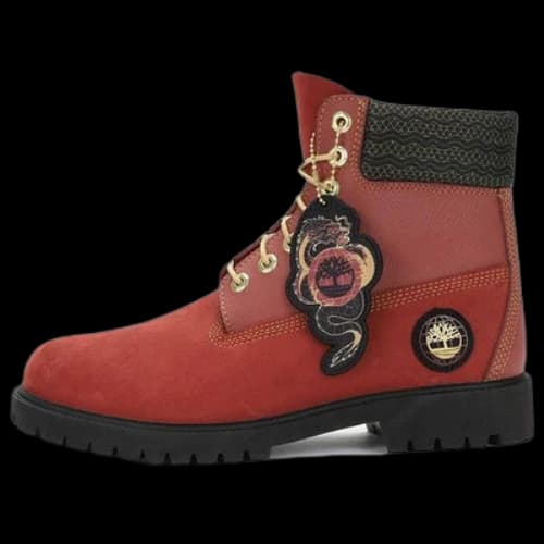 Timberland 6 Inch Lace Waterproof Boots 'Dark Red Nubuck'