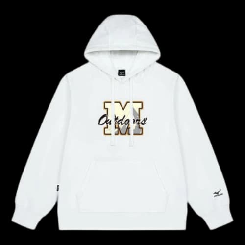 Mizuno Logo Print Hoodie 'White'