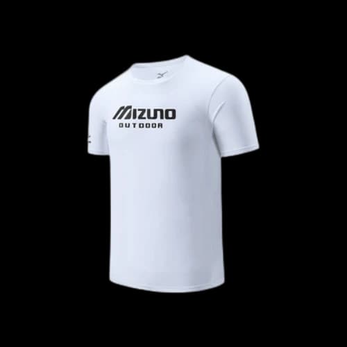 Mizuno Outdoor Letter Printed T-Shirt 'White Black'